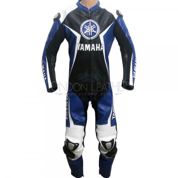YZF Super Sport Yamaha Blue Motorcycle Leather Biker Suit YZF Super Sport Yamaha Blue Motorcycle Leather Biker Suit